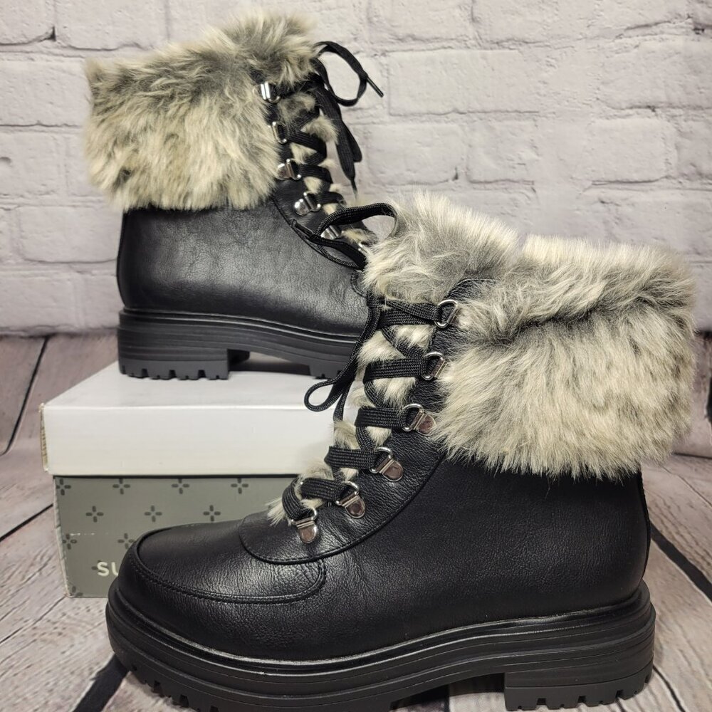 Sun + Stone Womens Orlaa Combat Boot
